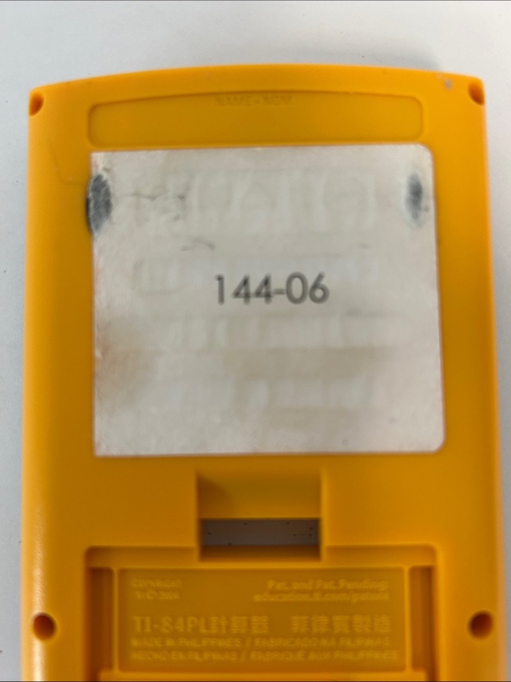 Texas Instruments TI-84 Plus 2004 Yellow Graphing Handheld Calculator With Cover - Picture 15 of 16